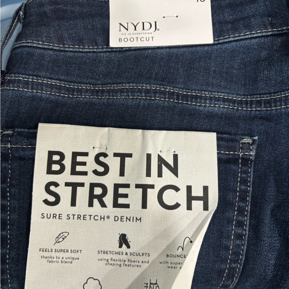 NYDJ Barbara Bootcut Jeans in Dark Blue